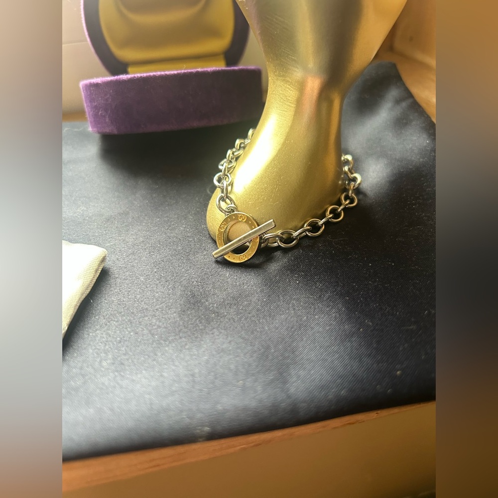 /traded/🔥 Gucci 18K & Steel ‘Icon’ Link Bracelet - Picture 3 of 16